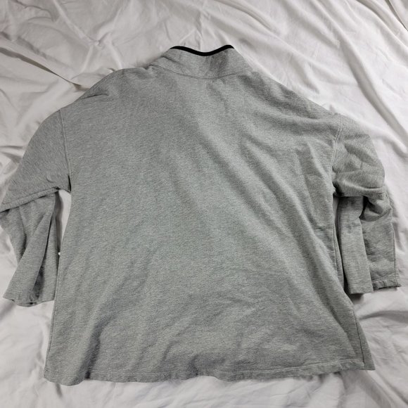 Liz Claiborne Womens 2X Gray Full Zip Sweater Lightweight Casual Outdoors - Picture 2 of 9